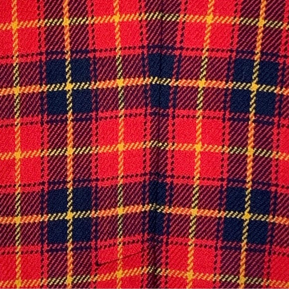 Jones NY~VINTAGE‎ 90s~Women’s 100% Wool Tartan Plaid Velvet Collar Blazer~Sz 10 - Picture 10 of 15